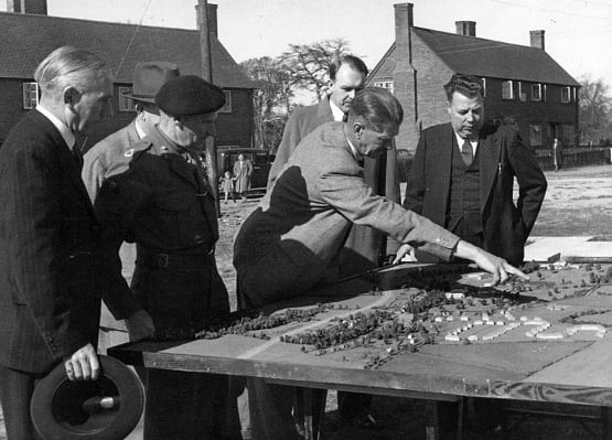 Vice Presidents Field Marshal Lord Montgomery at Enham Alamein in 1948